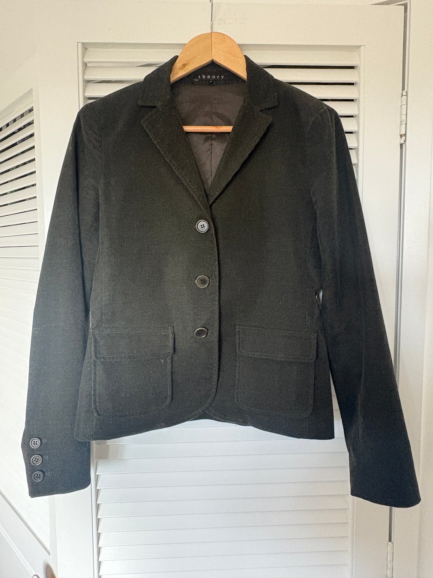 Theory ribbed jacket, 8-10