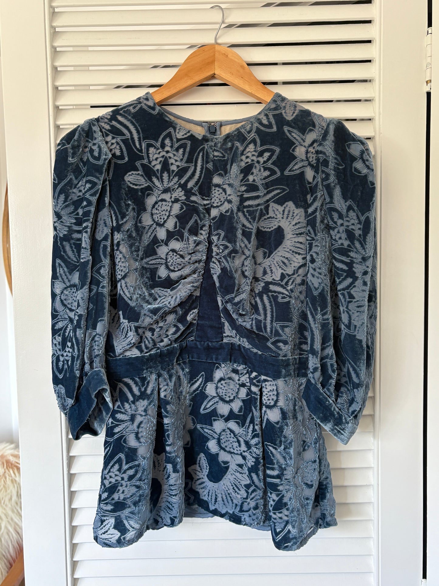 Erdem Evelia velvet top, 6-8