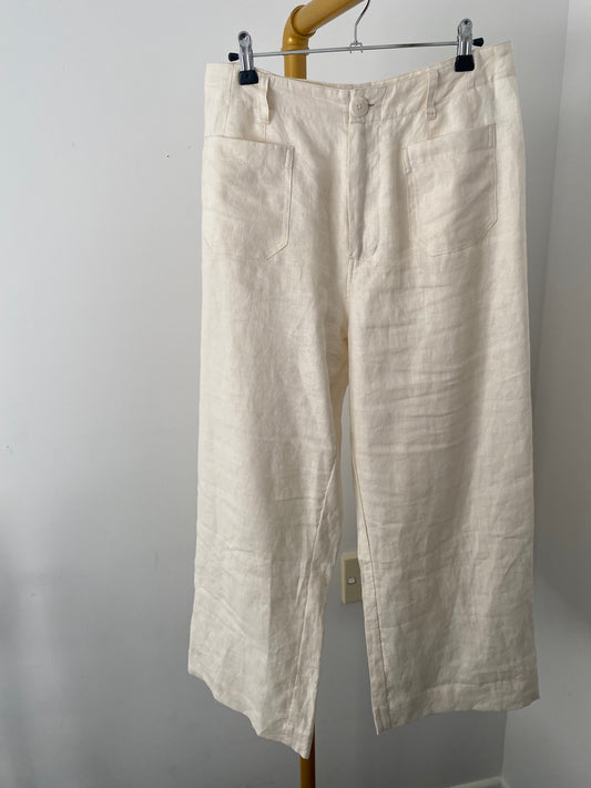 Zest linen trousers, size 12