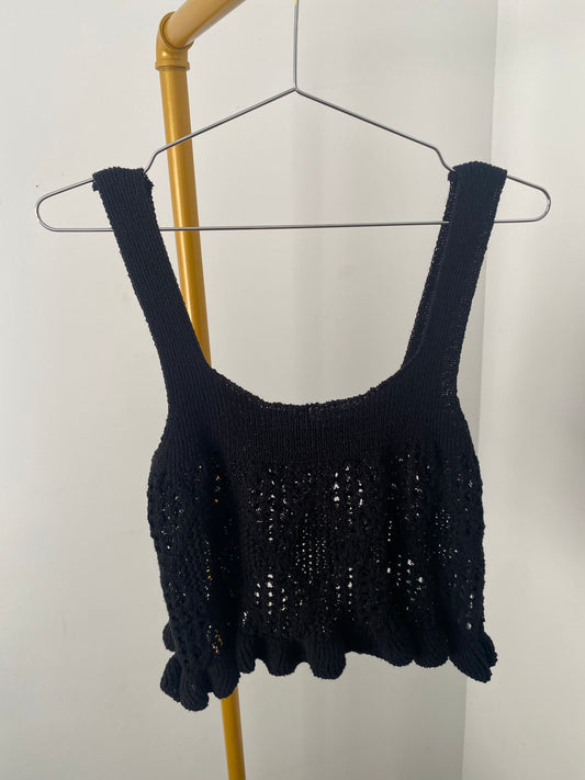 Zara crochet singlet, size 10-12