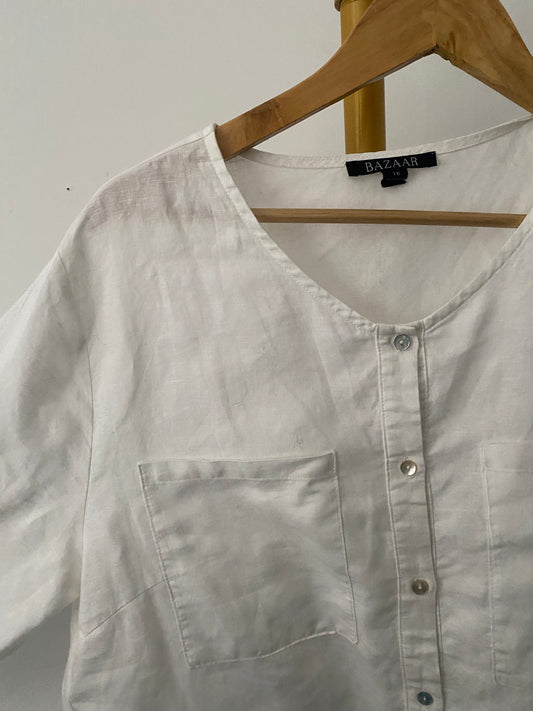 Bazaar linen shirt, 10-16