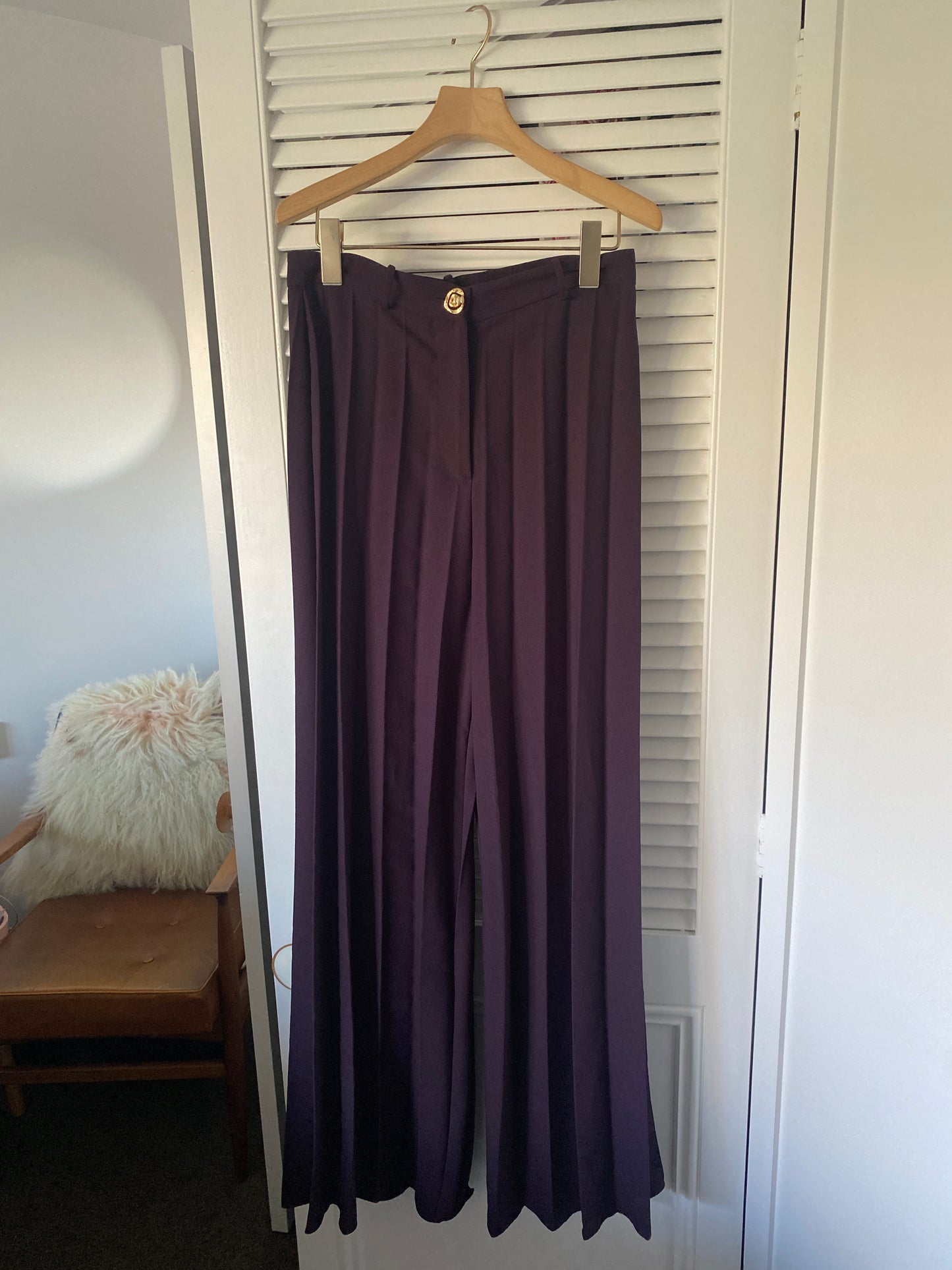 Zara pleated pants, 8