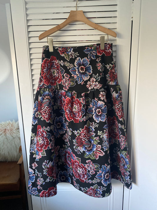 Zara embroidered skirt, 8-10