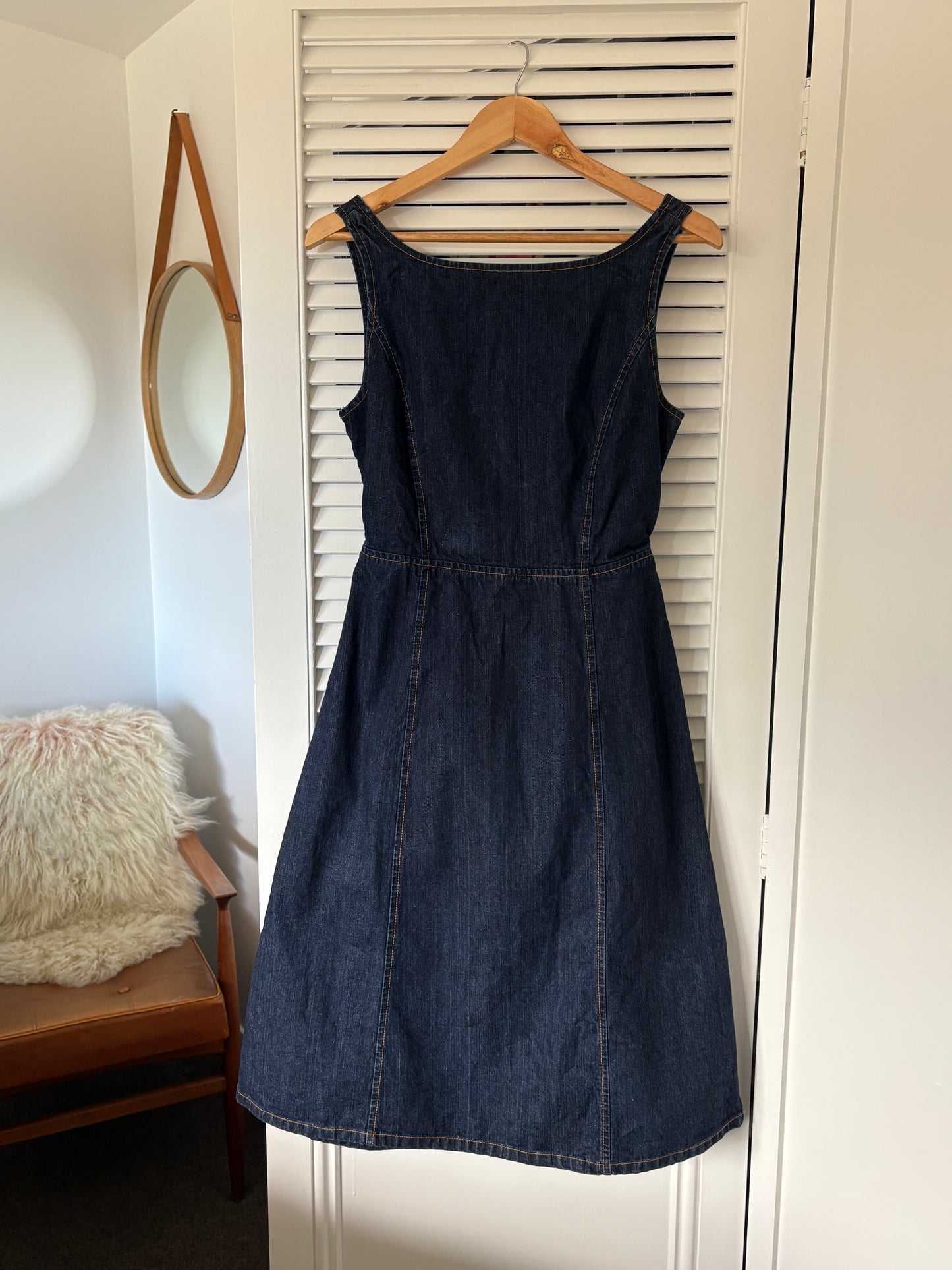 Dark blue denim dress, 10-12