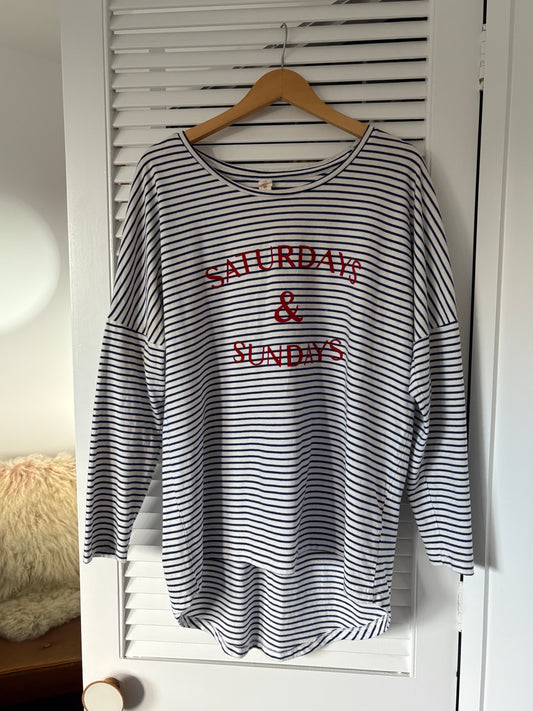 Elm striped top, 10-12