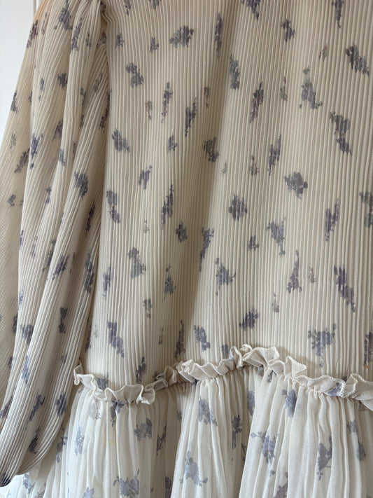 Ganni Georgette plisse dress, 8-10