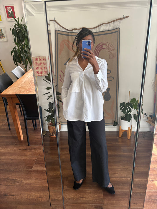 COS white cotton shirt, 8-10