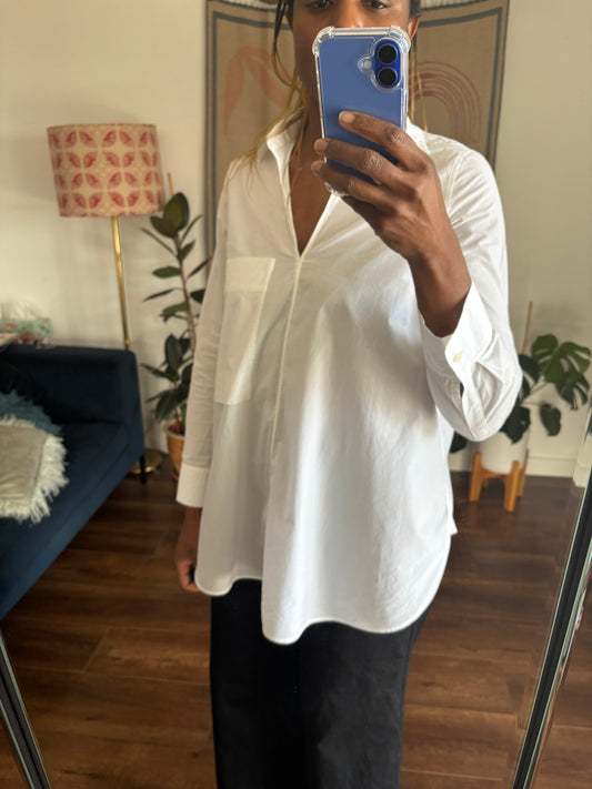 COS white cotton shirt, 8-10