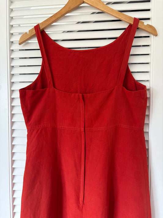 Linen/silk dress, 10