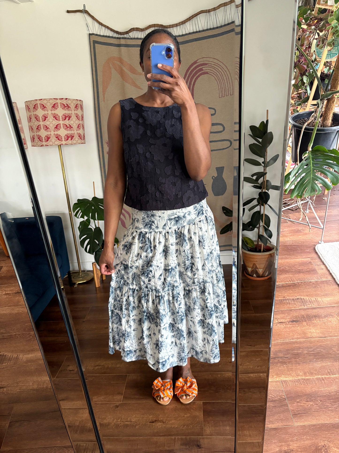 M&S floral top, 10